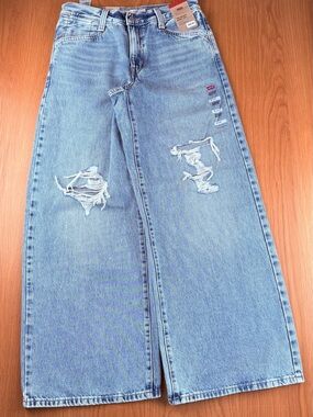 Levi’s Baggy Wide Leg Jean -Not In The Mood Med Blue 27x31 A59290012 New W/Tags